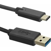 Qoltec USB 3.1 C tipo kištukas | USB 3.0 A tipo kištukas | 1 m