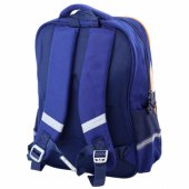 Mokyklinė kuprinė Space Patches su penaline, tamsiai mėlyna, 16 l
