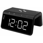 WCC01BK 2in1 Wireless Charging Clock and RGB Color Lamp