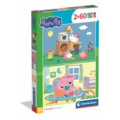 Dėlionė 2×60 Super Color PEPPA PIG | Clementoni 24833 | 3+