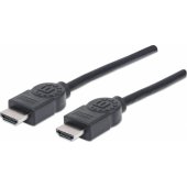 Manhattan Monitor Cable HDMI/ HDMI 5m Shielded Black With Ether