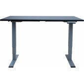 ERGO OPTIMAL stalas su 2 varikliais 140x80cm, juodas