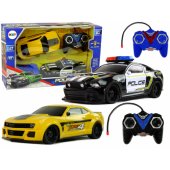 Cars R/ C Police Pursuit Patrol Yellow Sports Car Pilots