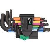 950/ 9 Hex-Plus Multicolour 2 - L formos raktų rinkinys, metrinis, BlackLaser