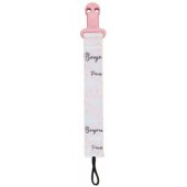 Soother clip with ribbon BONJOUR PARIS 51/ 026 Pink