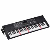 Elektrinis pianinas su klaviatūra ir mikrofonu, 200 garsų, 61 klavišas, 78 cm