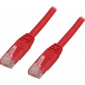 Jungiamasis laidas U/ UTP Cat5e 3m raudonas