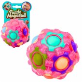 Magic Ball Puzzle fluorescenciniai iškilimai 7cm Mix