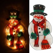 Led Decoration on the window 45cm Snowman