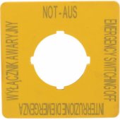 Eaton signboard for emergency push buttons PL, GB, DE, I M22-XYK5 1676