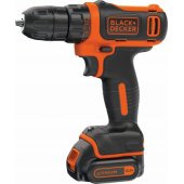 BLACK + DECKER akumuliatorinis gręžtuvas BDCDD12, 10,8Volt (juoda / oranžinė, Li-io