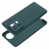 Silikoninis matinis galinis dėklas, skirtas Xiaomi 13 Lite, tamsiai žalias