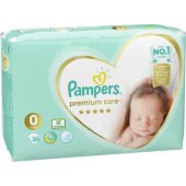 Premium Care sauskelnės, dydis 0, <3kg, 30vnt.