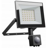 LED prožektorius su jutikliu 30W, 4000K, 230V juodas