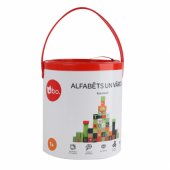 _7553395 Mediniai kaladėlės „Abėcėlė ir žodžiai“ (latvių kalba)