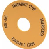 Eaton M22-XAK2 safety button plate with description - 21646