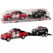 Police Pickup Truck With Tow Truck Semi-Trailer Off-Road Car Police Se