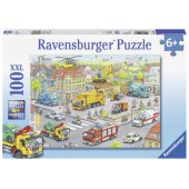Ravensburger Puzzle 100 Train in the city XXL