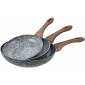 KingHoff keptuvių rinkinys Granit Wood 20 24 28cm, 3 vnt.