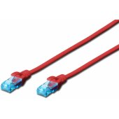 CAT 5e U-UTP jungiamasis kabelis 1 m raudonas