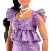 Barbie Barbie Deluxe Style lėlė violetinės metalizuotos aprangos