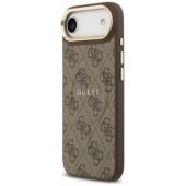 PU Leather 4G Gold Frame MagSafe Case iPhone Air Brown
