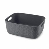 Basket Softex tamsiai pilkas 12.5L 38x29x14cm