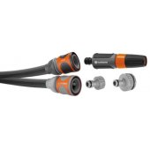 Gardena Textile Hose Liano Life 1/ 2, 30 meter set (dark grey/ orange, m