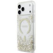 _8466350 Guess dervos apatine dalis, blizgantis „MagSafe“ dėklas, skirtas iPhone 18 Pro Max