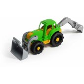 EARTHMOVING TRACTOR WITH BUCKET