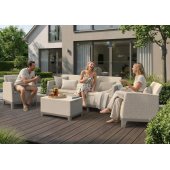 Scandi Forma 3 Seater Set Pebble Grey / Light Beige