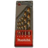 Makita HSS cylindrical metal drill bit 4 5 6 10 8mm set (D-30514)