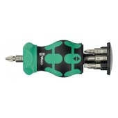 Wera Kraftform Kompakt Stubby Magazine RA 4, bit set black/ green, 6-pi