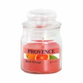 Candle Red Orange 9x6x6cm