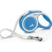 Flexi automatinis pavadėlis New Comfort XS, juostinis, 3 m, mėlynas