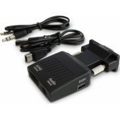 Keitiklis CL-145 VGA į HDMI + 3.5mm juodas