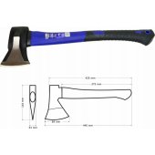 _7890279 Geko skaldymo kirvis su plastikiniu kotu 1 kg