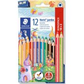 Staedtler Noris jumbo spalvoti pieštukai 10+2