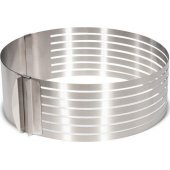 Patisse torto pjaustyklė 24–30 cm, nerūdijantis plienas, sidabrinė