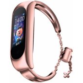 Metal bracelet Xiaomi Mi Band 3/ 4/ 5/ 6 Pink