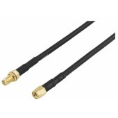 Antenna cable RP-SMA male - RP-SMA female 2m (SMA-FM200) Black