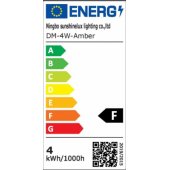 4 W DM E27 3000 K dekoratyvinis