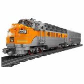 Construction Blocks Gray-Yellow Remote Controlled Train RC 1751 pcs.