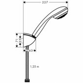 Hansgrohe Crometta 85 point shower set chrome (27576000)