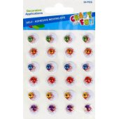Craft with Fun OZDOBA DEK OCZY 14 SPRZYL KOLMIX 24SZT CF 12/ 288
