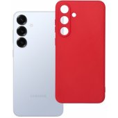 Minkštas telefono dėklas Samsung Galaxy S25 Plus, raudonas