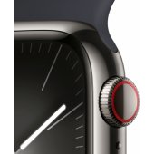 Watch Series 9 Cellular 41 mm grafito nerūdijantis plienas/ nakties juodumo apyrankė S/ M
