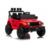 Jeep Rubicon DK-JWR558 24V raudona akumuliatorinė transporto priemonė