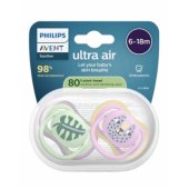 Avent Ultra Air 6-18mm Green/ Pink
