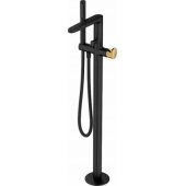 Cersanit Inverto freestanding bathtub faucet black + gold (S951-283
